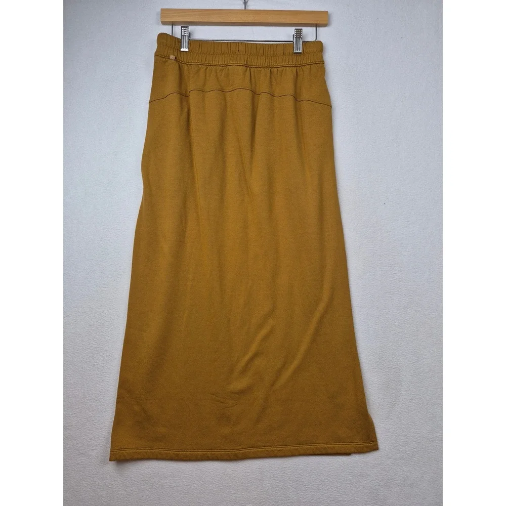 Lululemon Bound to Bliss Softstreme Maxi Skirt Size 6 Khaki Brown Side Slits